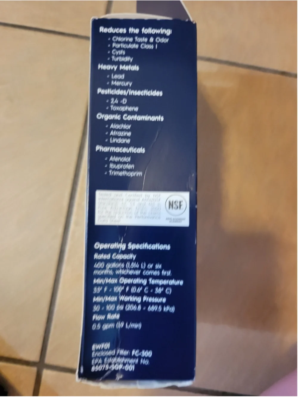 Electrolux EWF01 Water Filter Set of 3